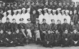 Group photograph of men in the CCC uniform