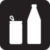 Image of a can and bottle