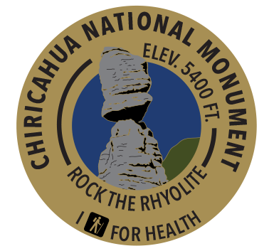 I Hike for Health pin for Chiricahua National Monument