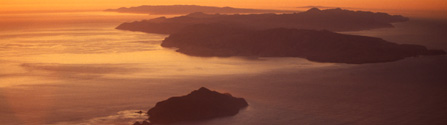 Aerial view Channel Islands