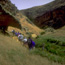 hikers in lobo canyon, santa rosa island                     timhaufphotography.com