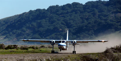 channel islands aviation plane on santa rosa island