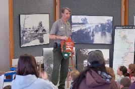 Curt with students