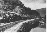Locamotive alongside canal boat