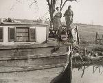 Women on a canal boat