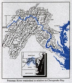 Map of the Potomac Watershed