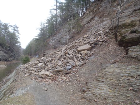 Paw Paw rock slide