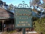 Charles Pinckney NHS sign with wrought ironwork