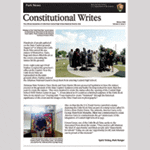 Front page of site newsletter