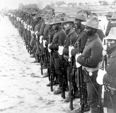 Buffalo Soldiers in formation