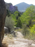 Creekside Towers Trail winding amongst granite domes and colorful flora Creekside Towers Trail winding amongst granite domes and colorful flora