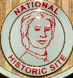 Clara Barton National Historic Site Civil War Junior Ranger badge close-up.