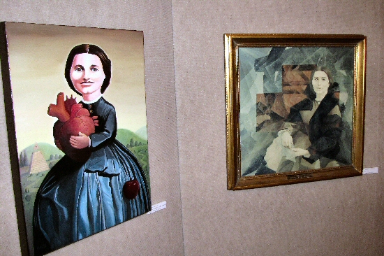 Two portraits of Clara Barton from the 2011 Art of Clara Barton show.