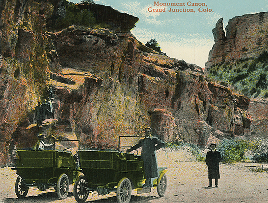 Postcard of Monument Canyon, 1913