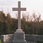 Granite cross at Cape Henry Memorial, marking location of first landing in Virginia of Jamestown colonists