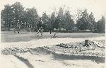 Golfers on the Yorktown Battlefield
