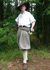 John Rolfe standing ready to lead you on a tour of Jamestown