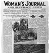 Front page of the Woman's Journal and Suffrage News, courtesy of the Library of Congress. 