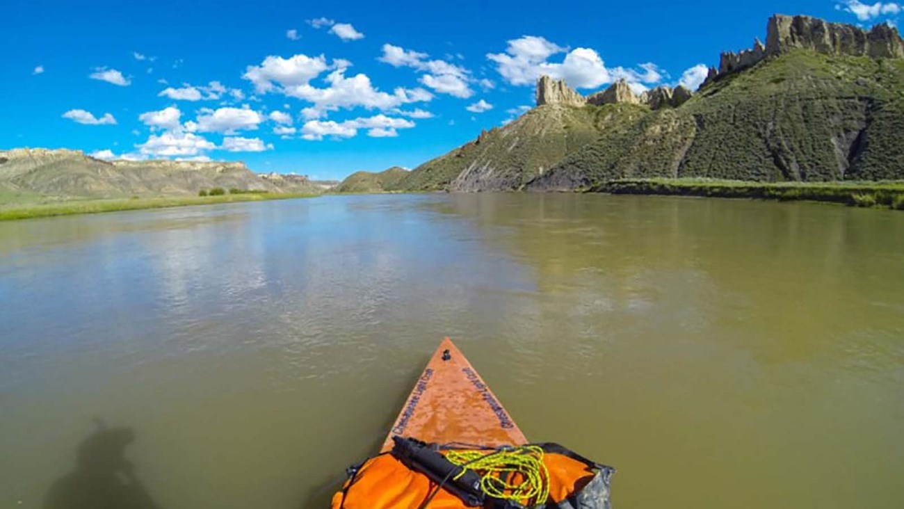 kayak on a wide open river