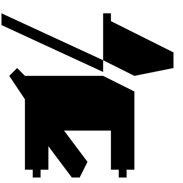Service animal symbol