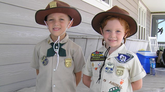 image of two young junior rangers
