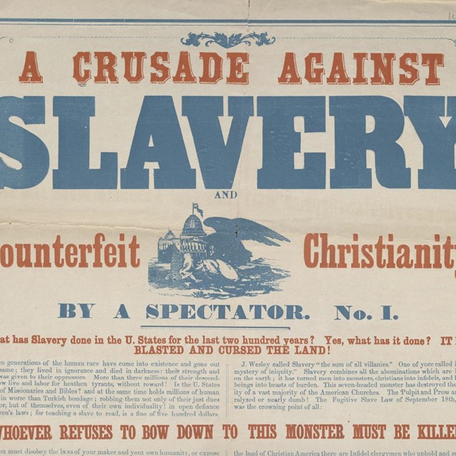 Crusade Against Slavery Broadside