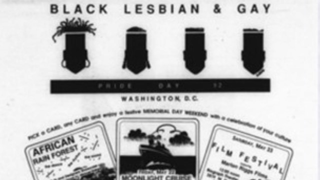 A poster from the first DC Black Pride
