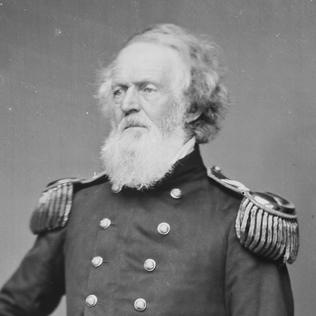 An American Civil War image of General Mansfield taken by Mathew Brady.