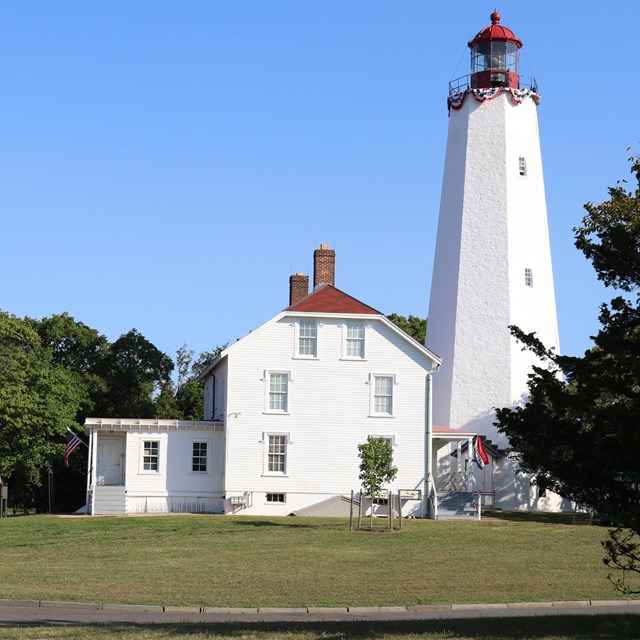 Sandy Hook Lighthouse and Keeper's Quarters