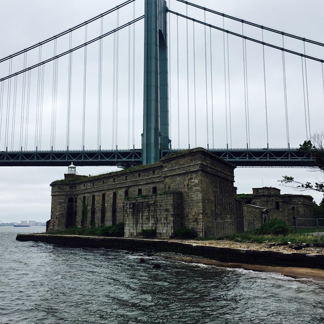 Battery Weed is located underneath the Verrazzano Narrows Bridge in Staten Island
