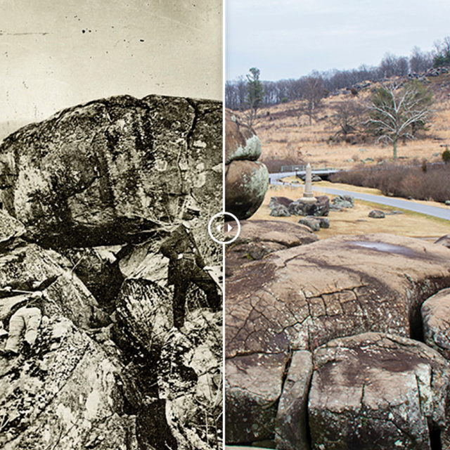 These Then & Now pictures compare the battlefield from over 150 years ago with present day pictures.
