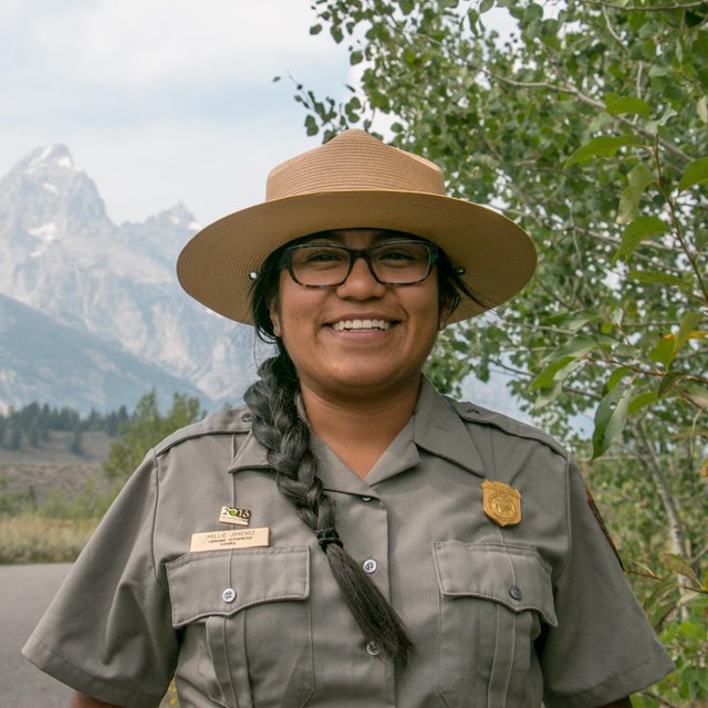 A park ranger in Grand Teton National Park