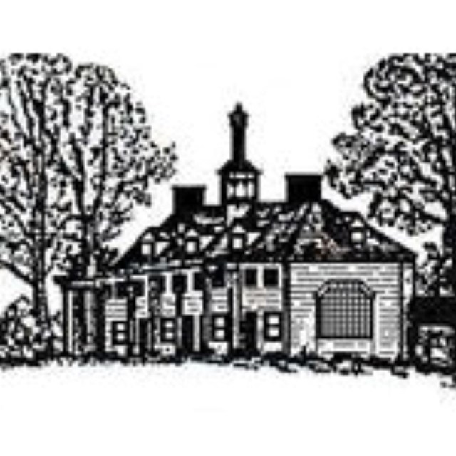 Logo with Mount Vernon mansion.