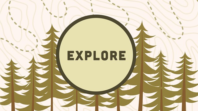 A graphic reading "Explore"