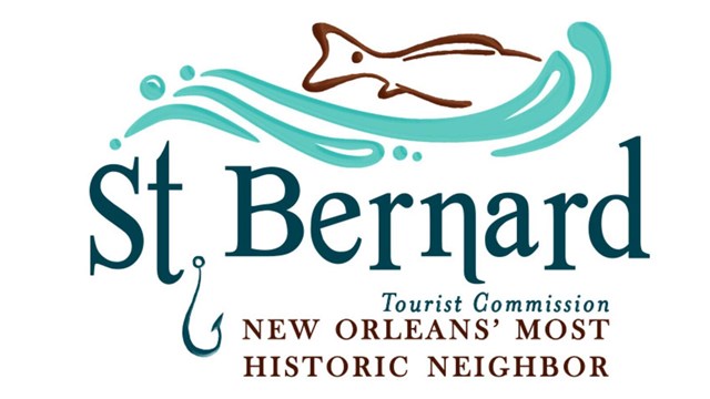 Text says "St. Bernard Tourist Commission NEW ORLEANS' MOST HISTORIC NEIGHBOR".