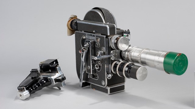 Museum collection image of a Bolex video camera