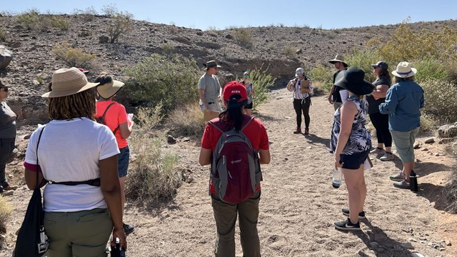 A group of teachers in an outdoor setting.