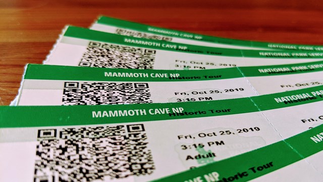 Cave tour tickets.