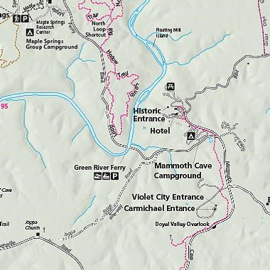 Map of Mammoth Cave National Park