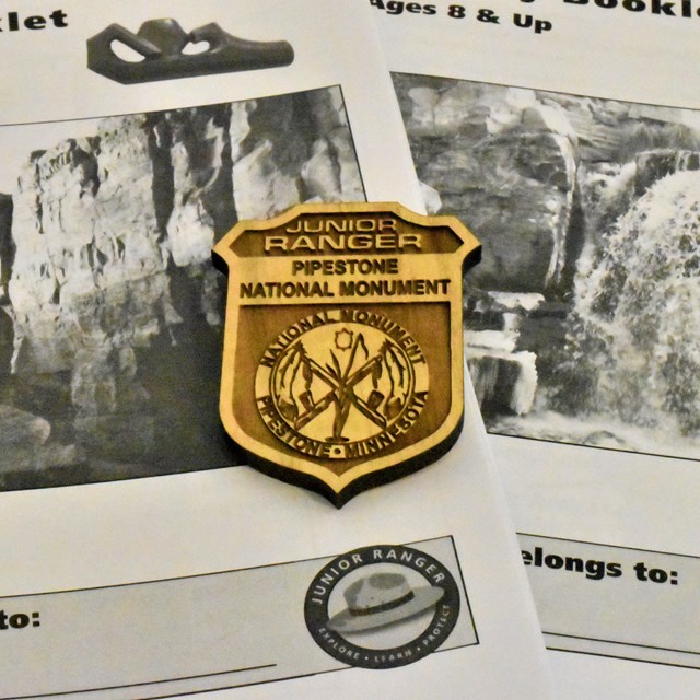 2 activity booklets with a Jr. Ranger badge on top