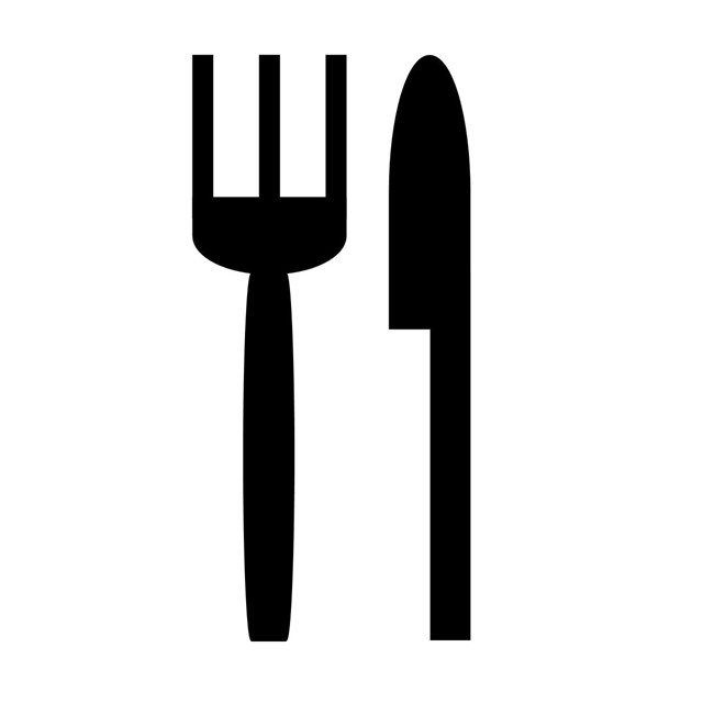 Logo of a knife and fork