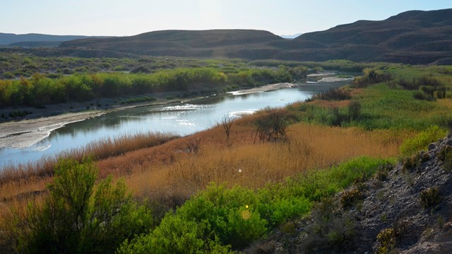 View of the Rio Grande near the mouth of Boquillas Canyon