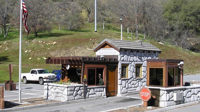 The Sequoia National Park entrance station