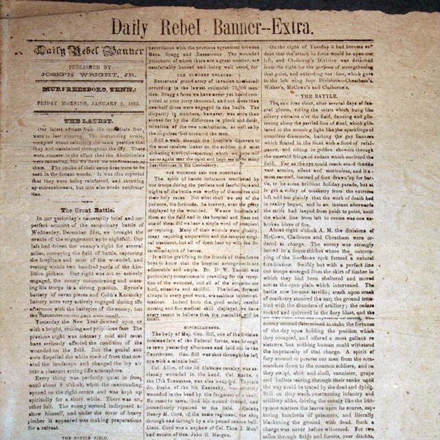 Newspaper printed in three columns.
