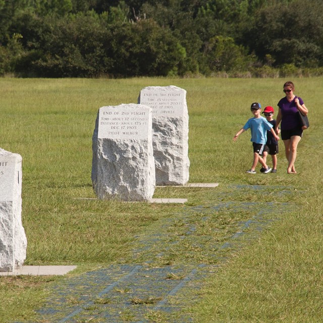 Wright brothers' flight markers