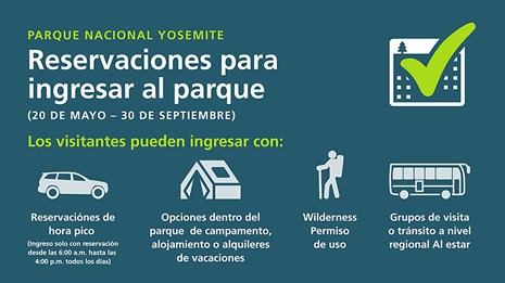 Graphic showing different types of reservations accepted