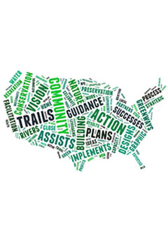Photo: Copyright 2013 Tagxedo.com; conservation and recreation word cloud. Photo: Copyright 2013 Tagxedo.com; conservation and recreation word cloud.