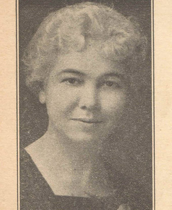 Cora Reynolds Anderson, 1925 campaign photo. Published in the Mining Journal.