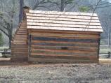 Rear of log cabin at Knob Creek