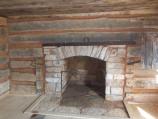 Knob Creek cabin's fireplace